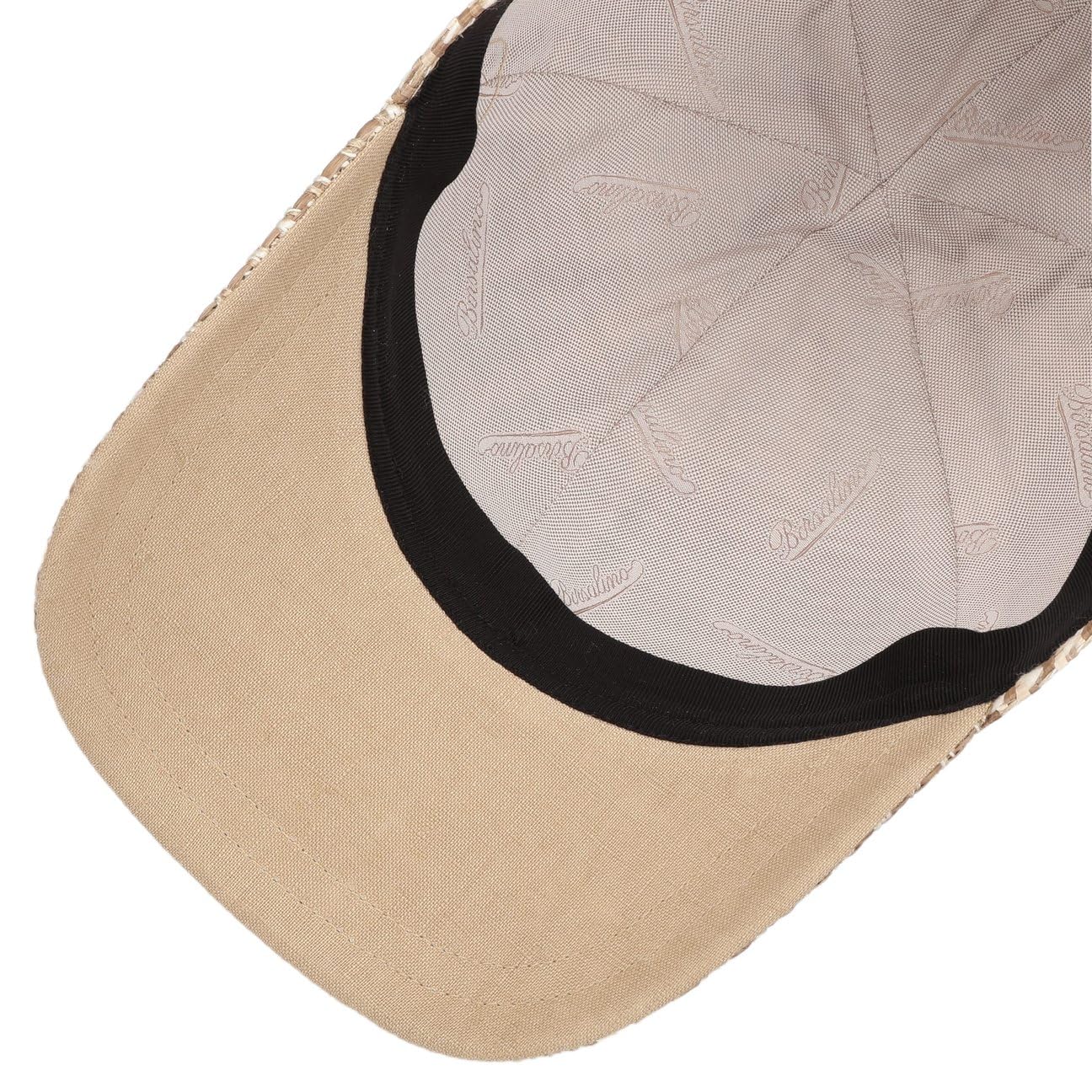 Borsalino Derano czapka bejsbolówka, czapka ze słomką, letnia czapka przeciwsłoneczna, dla kobiet i mężczyzn – Made in Italy z daszkiem, podszewką, zapięciem na rzepy