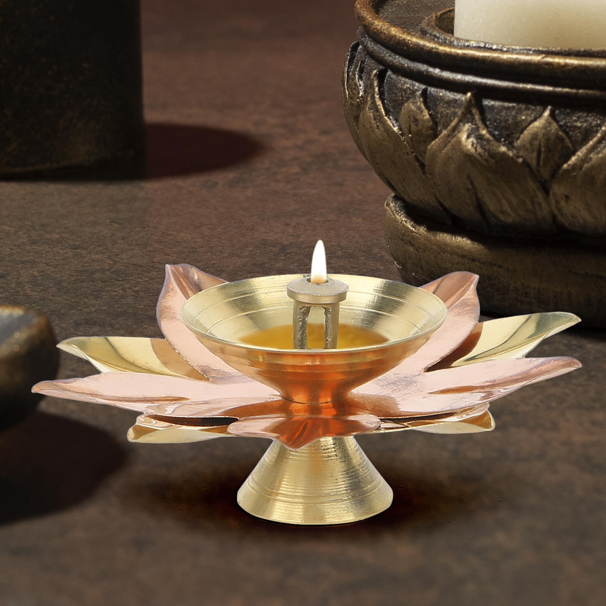 Indisch Festival Diwali - Met De Hand Gemaakte Diya Clay Lamp Stock
