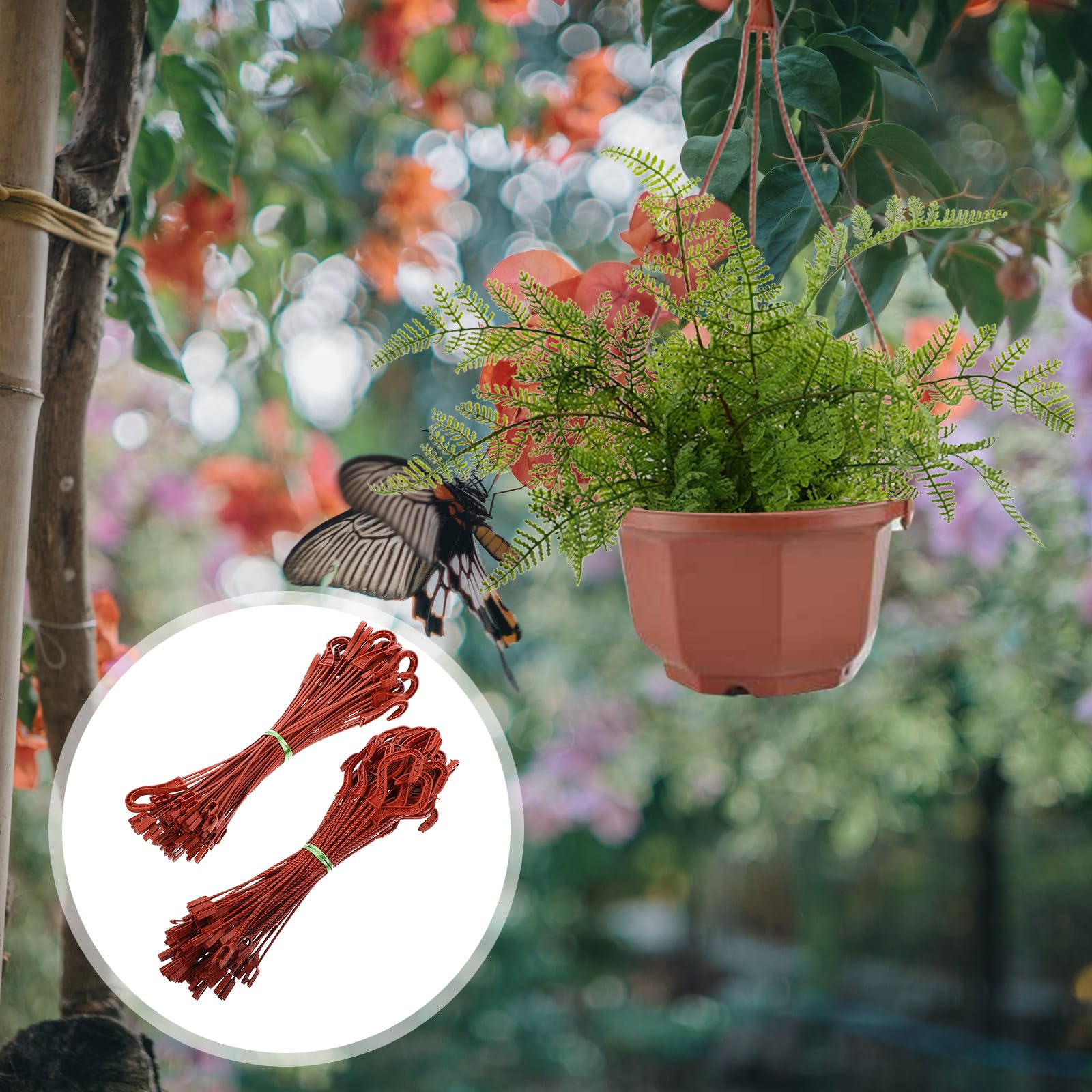 60 Stück Blumentopfhaken aus Kunststoff Praktische Pflanzaufhänger für Hängende Topfpflanzen Wetterfeste Garten Haken für Terrasse und Balkon