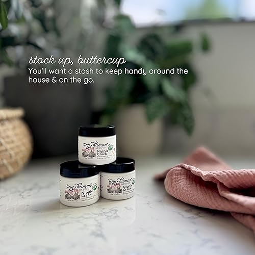 Miniatura 16 de Crema orgánica para pezones, mantequilla para pezones sin lanolina, bálsamo para madres lactantes, sin necesidad de lavarse, seguro para el bebé y