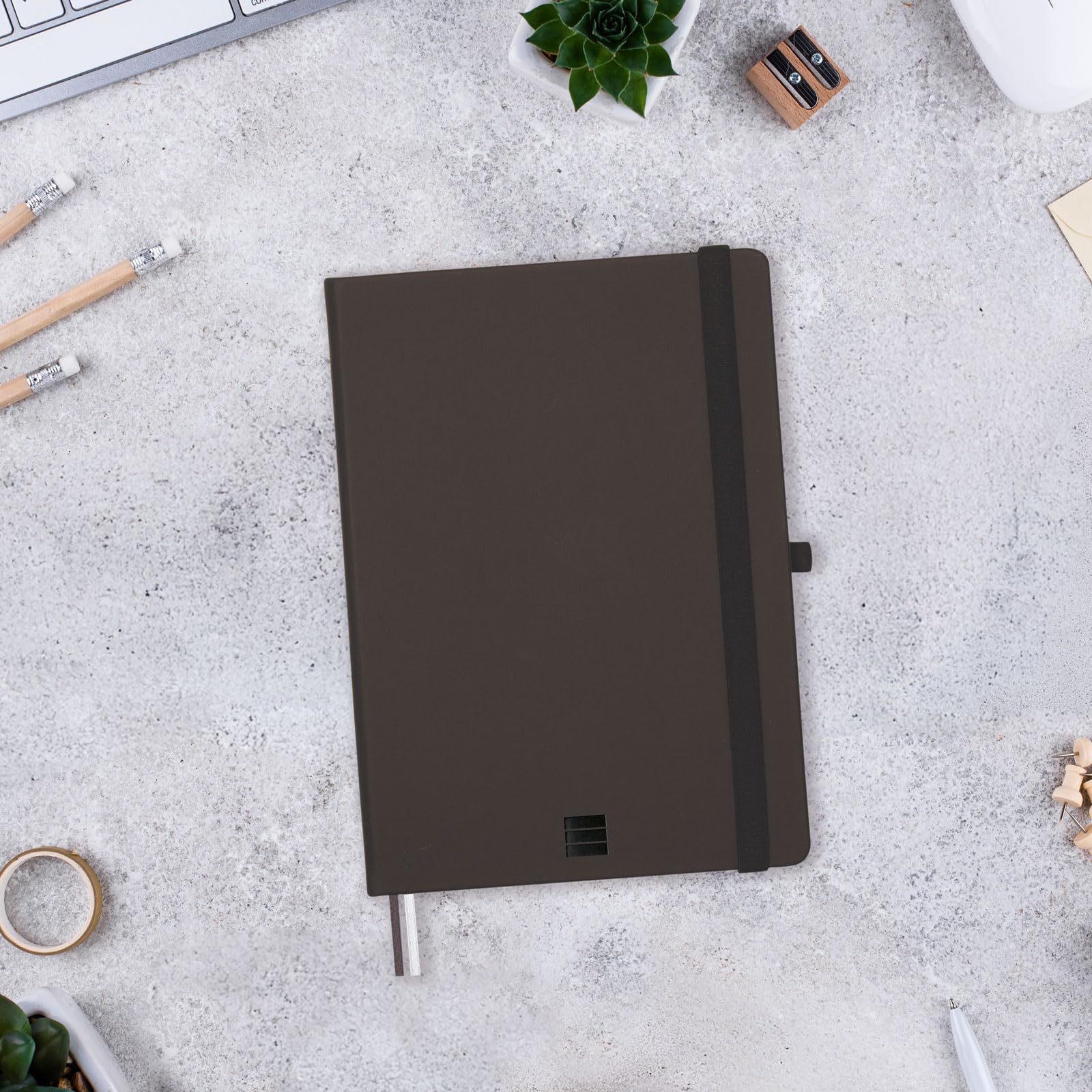 FINOCAM - Nexo Notebook Soft Cover Plain Black, A5 - Image 2