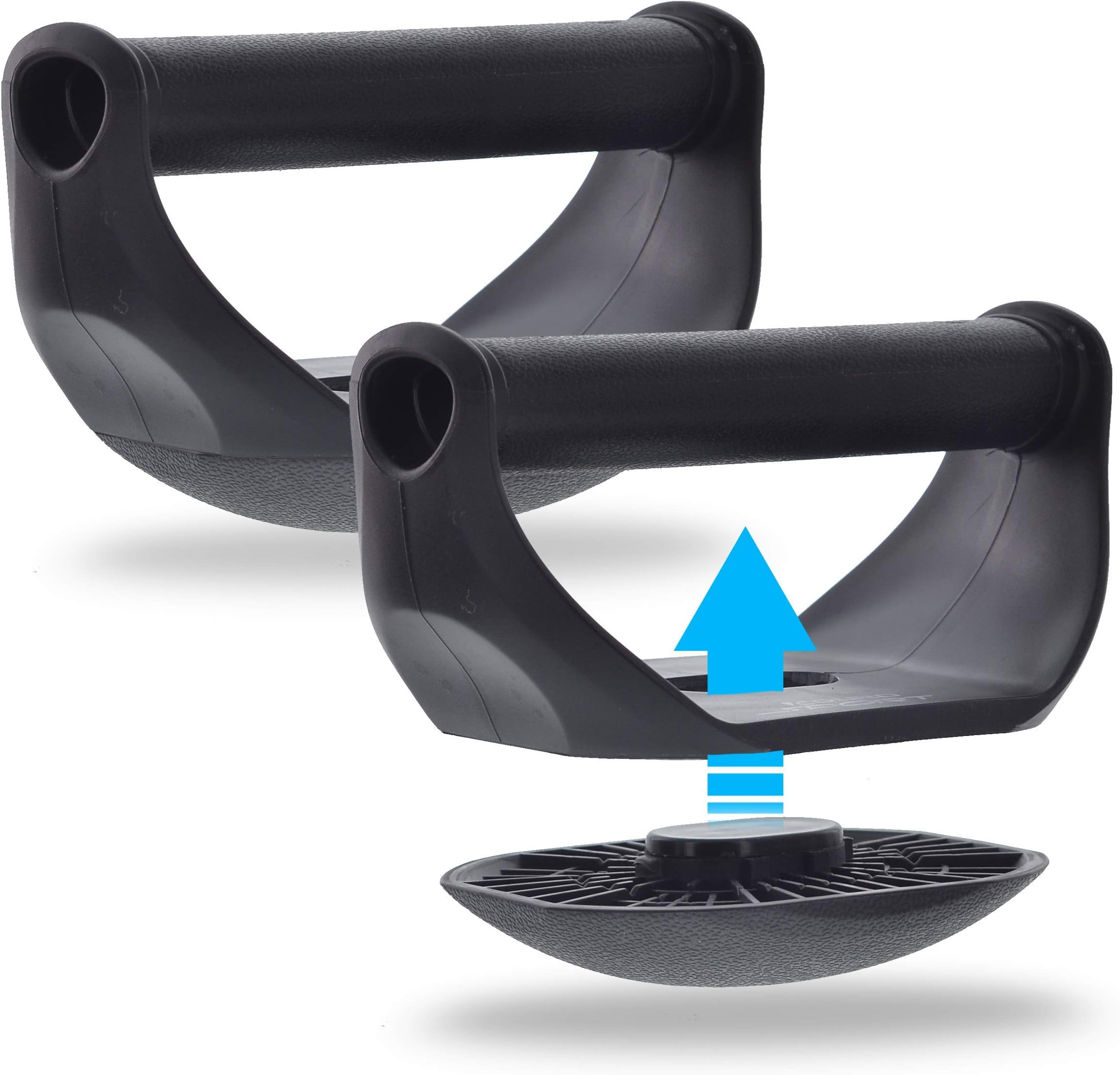 Aduro Sport Push Up Bars, Twisting Ball Shaped Stands Perfect Pushups for Power Push Up Arms