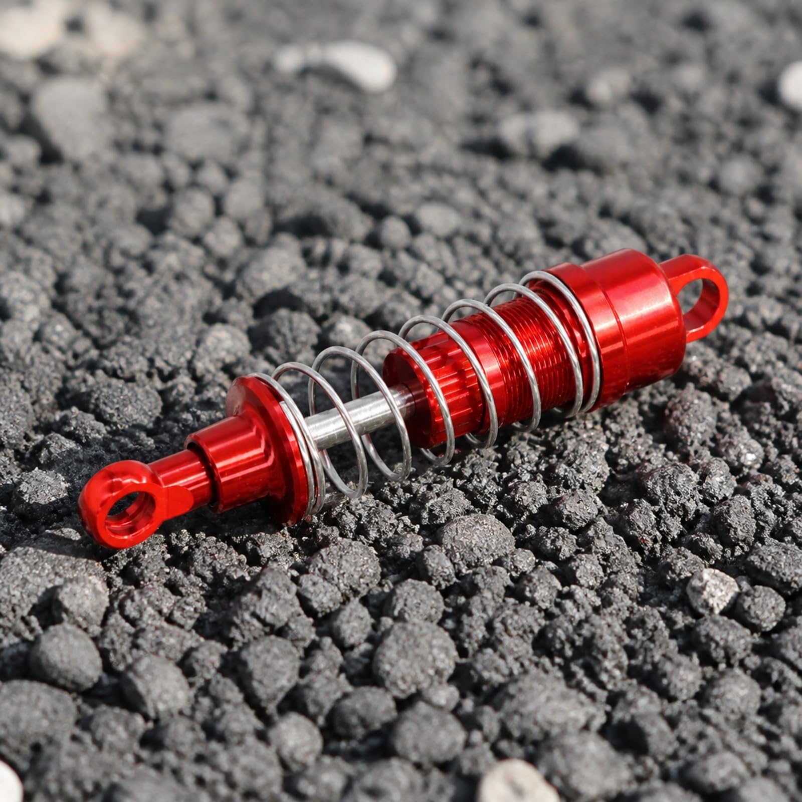 4 Pezzi Ammortizzatore Ammortizzatore a Molla in 1:12 Antiurto RC in Lega di Alluminio Personalizzabile, Rosso