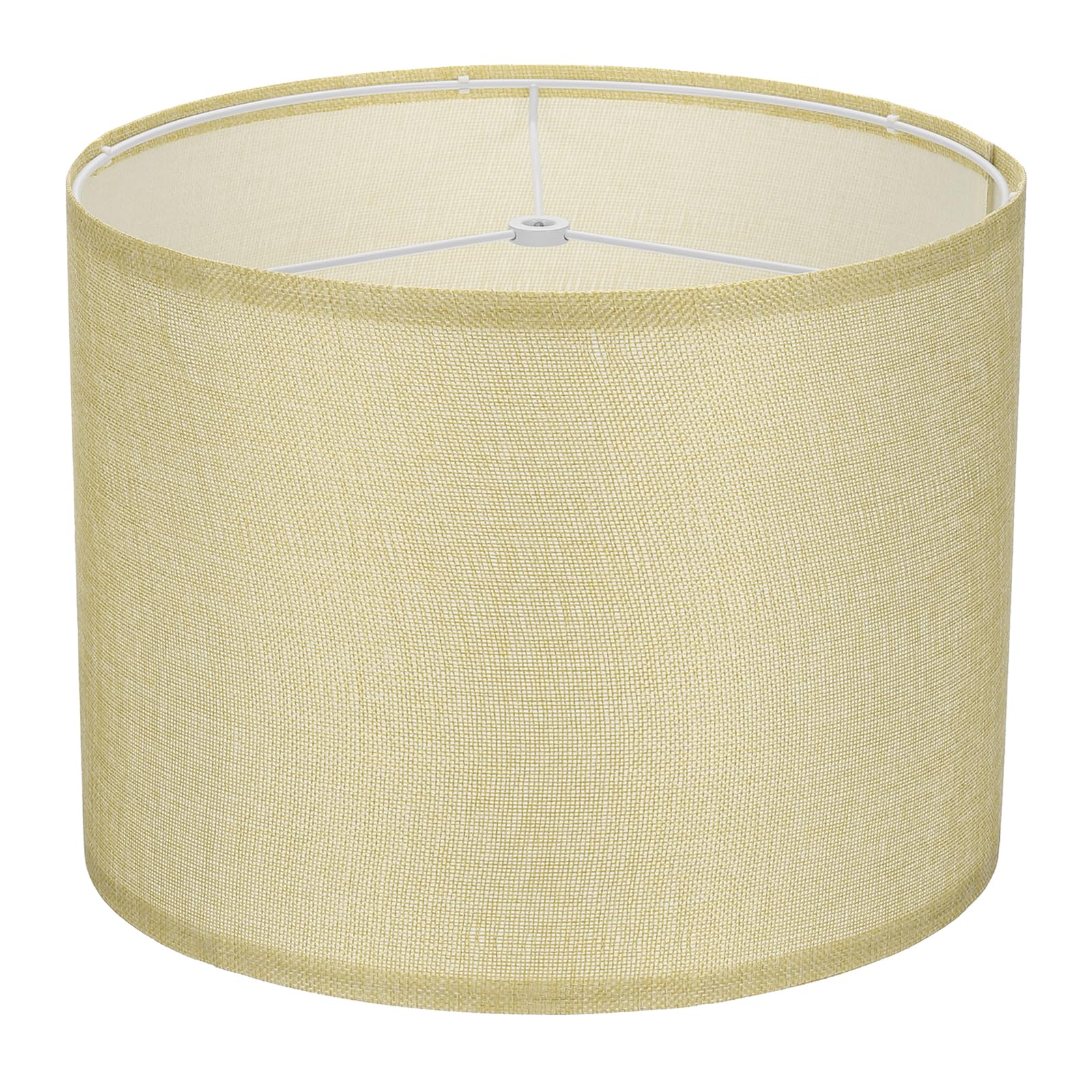 YOKIVE 1Set Drum Lamp Shades for Table Lamps, 13"x13"x10" Linen Lampshade Easy Assembly Lamp Shade(Spider Fitter) for Table Lamps Floor Lamps Bedside,
