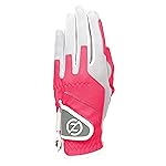 Zero Friction Women\'s Compression-Fit Synthetic Golf Gloves, Universal Fit, Pink