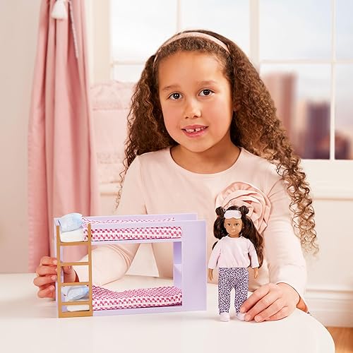 Miniatura 8 de Lori Muñecas  Juego de dulces sueños de Nahla  Mini muñecas y muebles de dormitorio de juguete  Accesorios de muñeca y casa de muñecas de 6 pulgadas