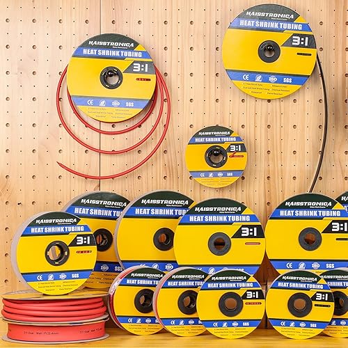 Miniatura 7 de haisstronica Tubo termorretráctil 31, relación de encogimiento, tubo termorretráctil de grado marino forrado con adhesivo para el hogar, automoción