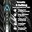 Diamond Style - Sonic Electric Toothbrush for Adults and Kids, Comes with 10 Brush Heads & Travel Case, 5 Modes with 2 Minutes Built in Smart Timer, One Charge for 90 Days, 42,000 VPM Motor (Black)