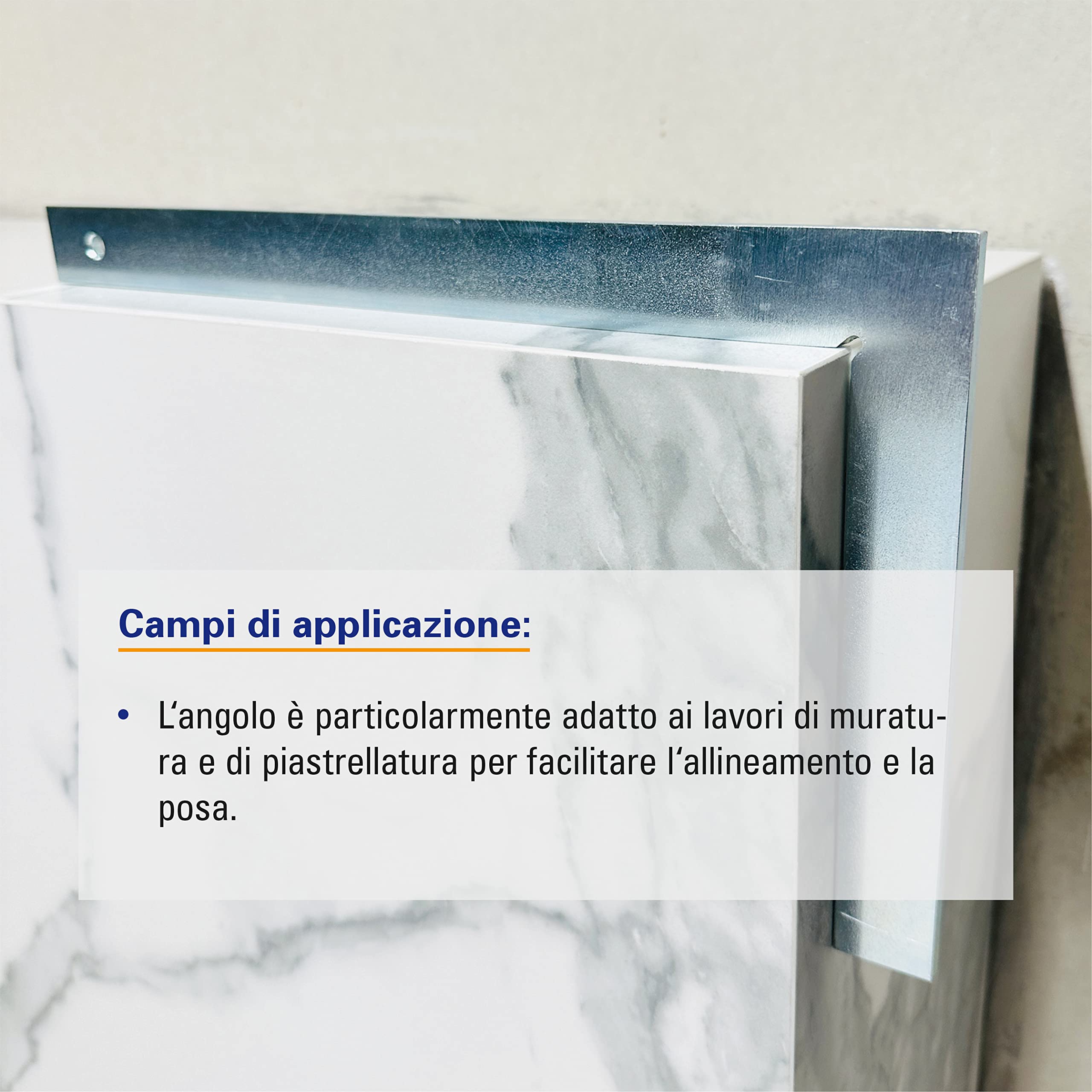 Karl Dahm Squadra Semplice da Muratore Senza Cappello, 1000mm I Angolo in Metallo piatto per Allineare e Tracciare Angoli Retti – 11282