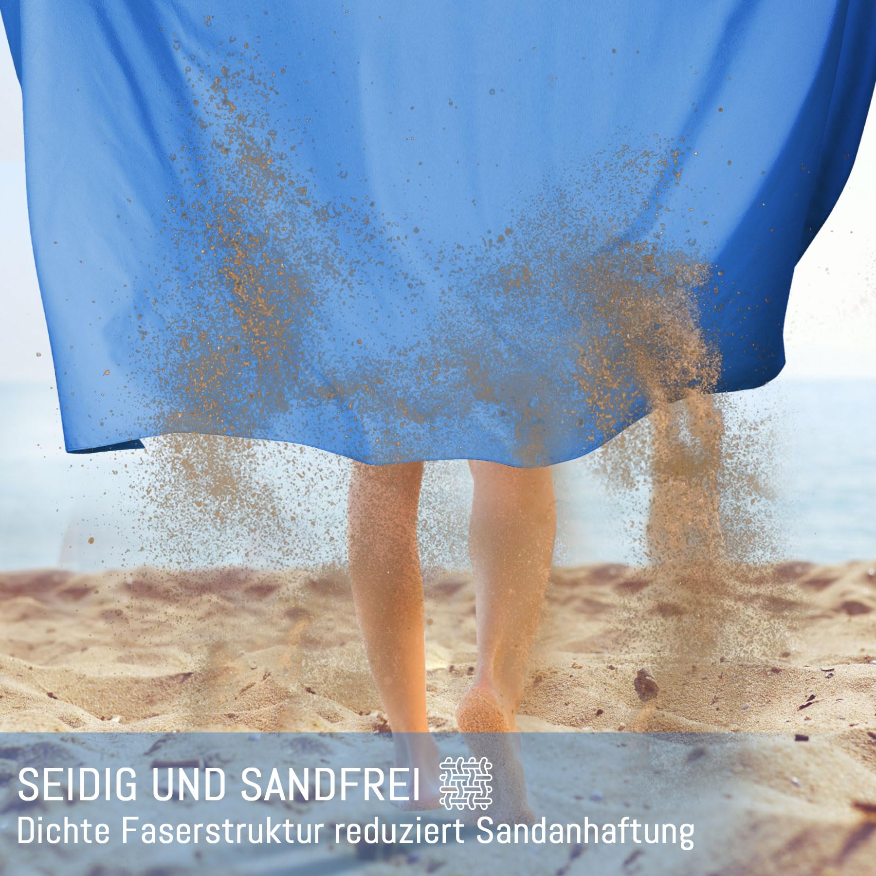 Set Asciugamani Microfibra Palestra - 2 Pezzi (160x80cm + 80x40cm) Per Sport, Spiaggia E Sauna - Foto 3