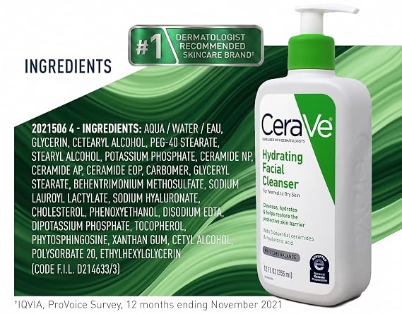 CeraVe Hydrating Cleanser 12 oz (Pack of 11)