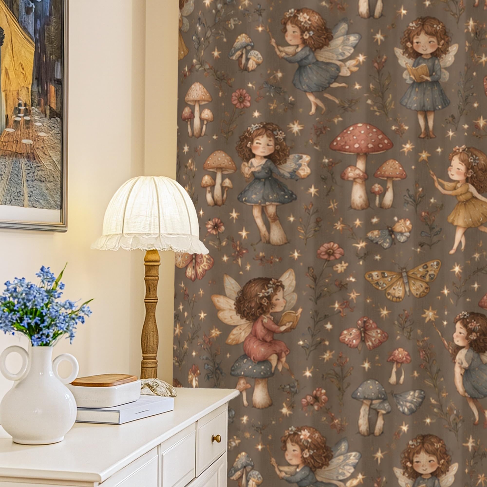 Rideaux occultants de printemps lavables pour obscurité totale en salon