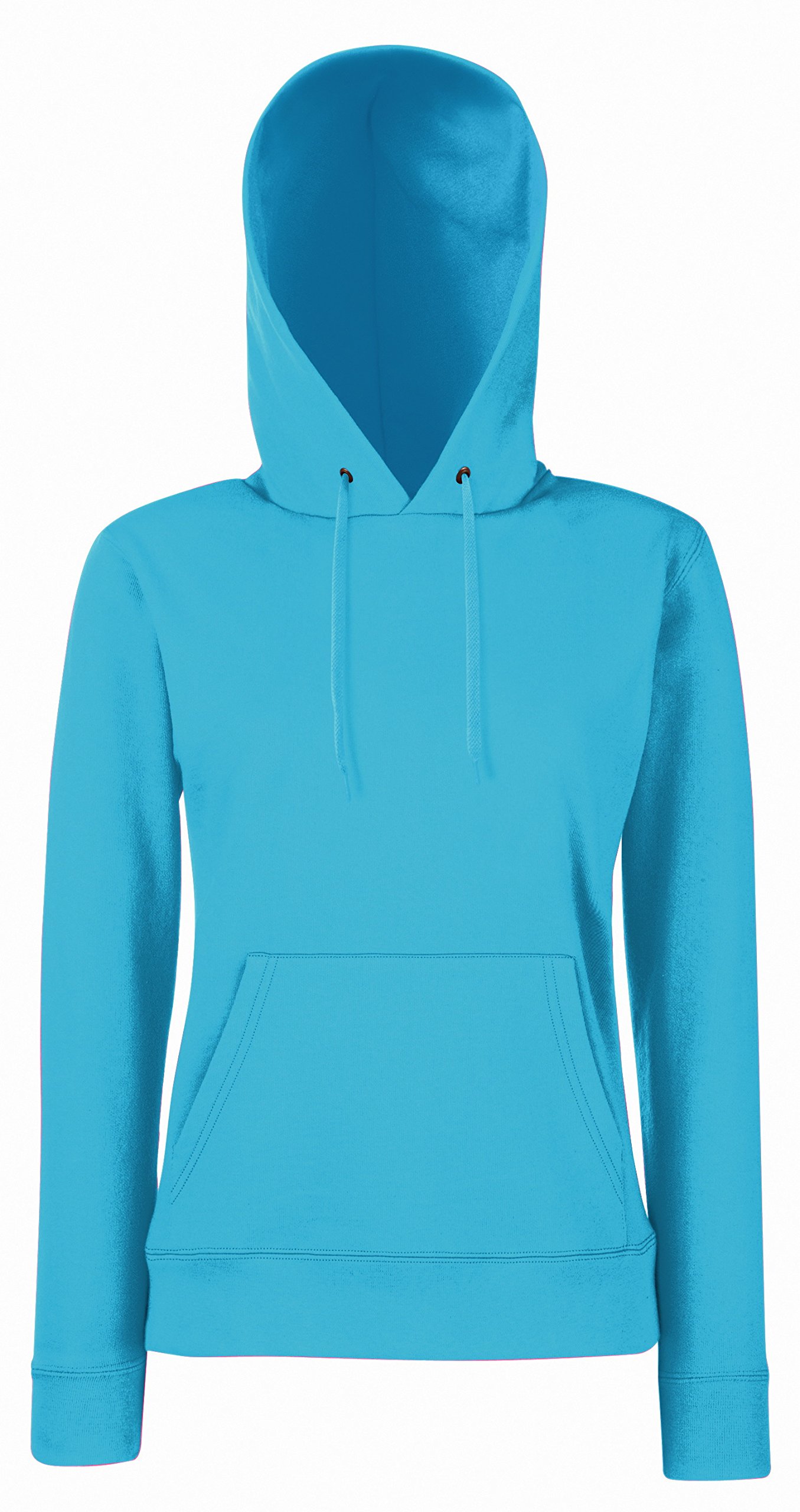 Fruit of the Loom Lady Fit Hooded Sweatshirt Azure Blue S