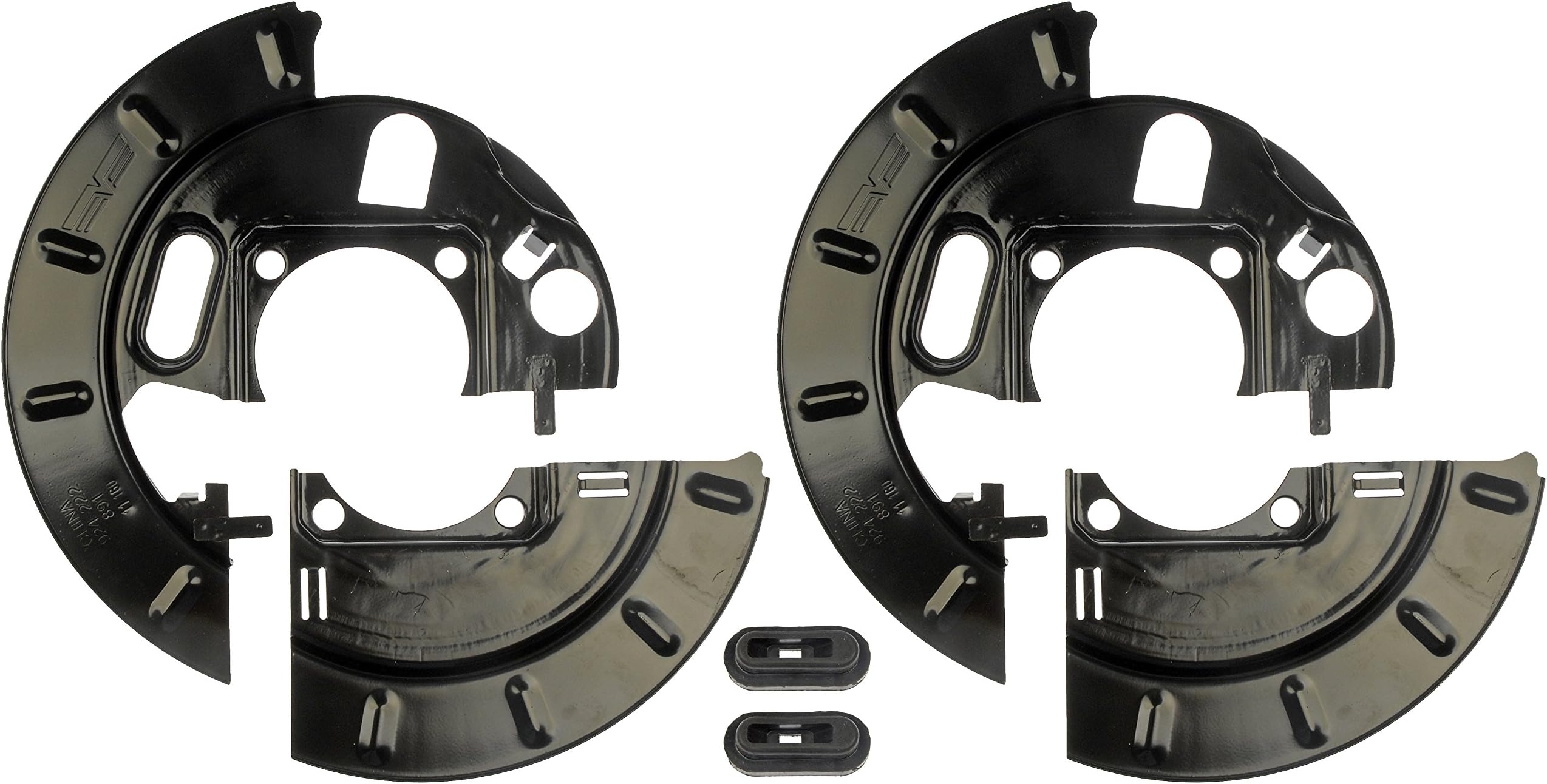 924-222 Rear Brake Dust Shield - 1 Split Pair Compatible with Select Cadillac / Chevrolet / GMC Models (OE FIX)