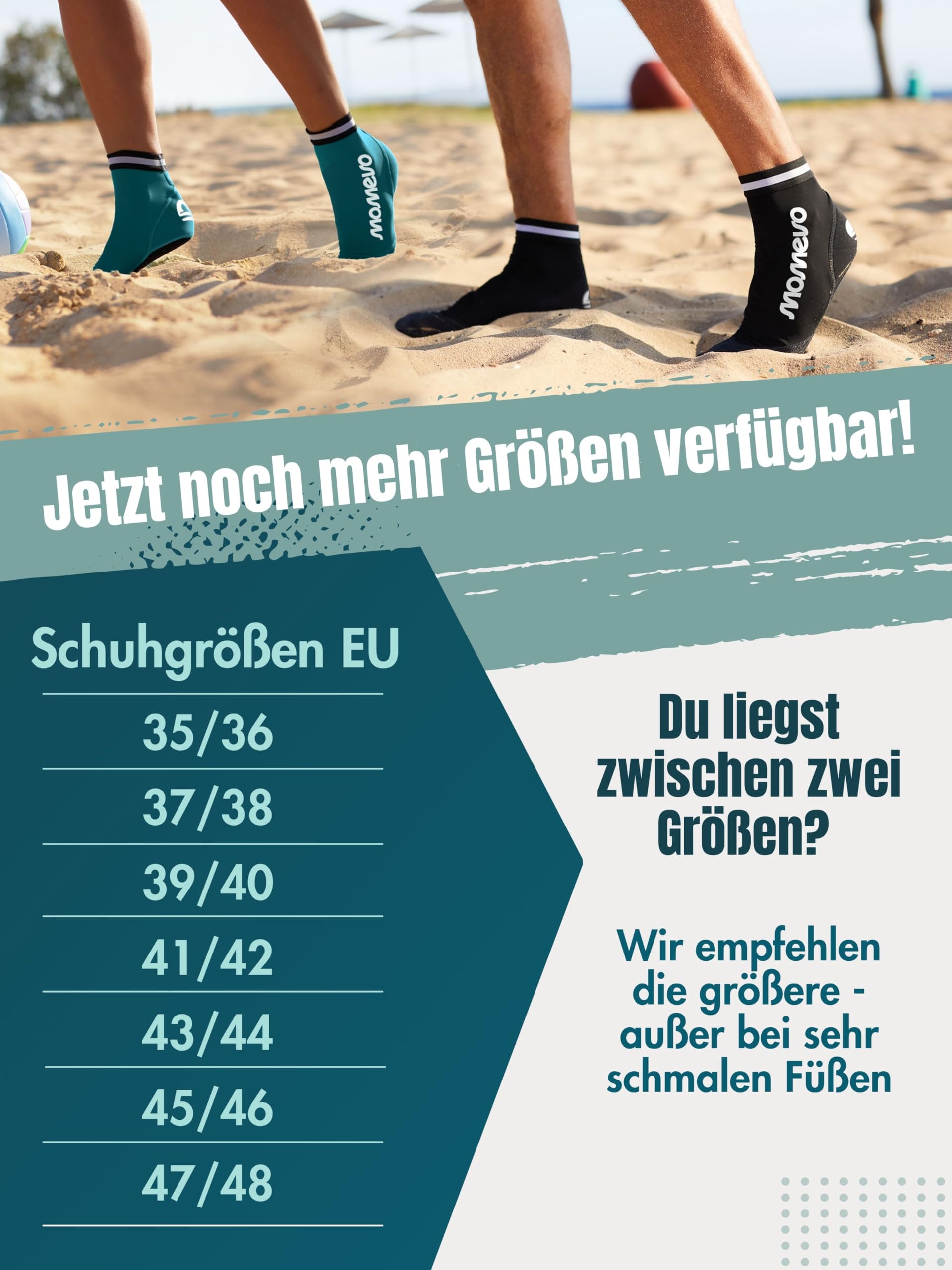 Beachmates Beachvolleyball Socken - schützende Beachsocken aus Neopren und Elasthan - idealer Kälte und Hitzeschutz
