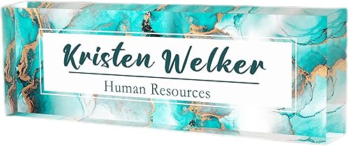 Placa de nombre personalizada para escritorio de oficina, placa de nombre personalizada para escritorios, decoración de escritorio de oficina de