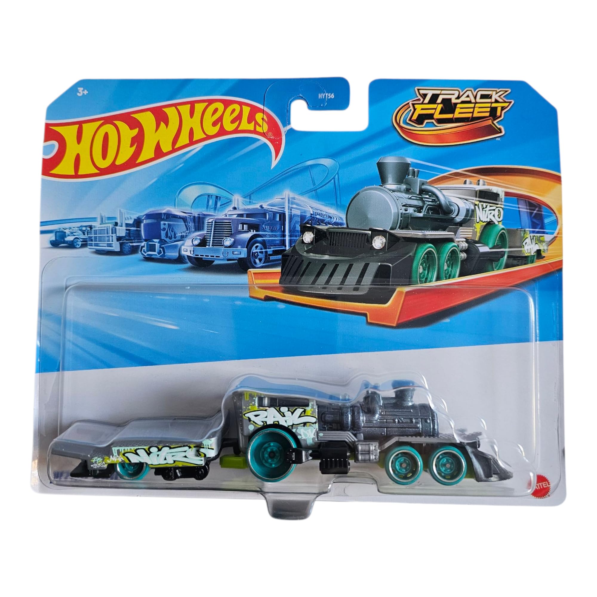 Hot Wheels Track Fleet Nitro Rail, Die-Cast Vehicle, Collectible Toy Train