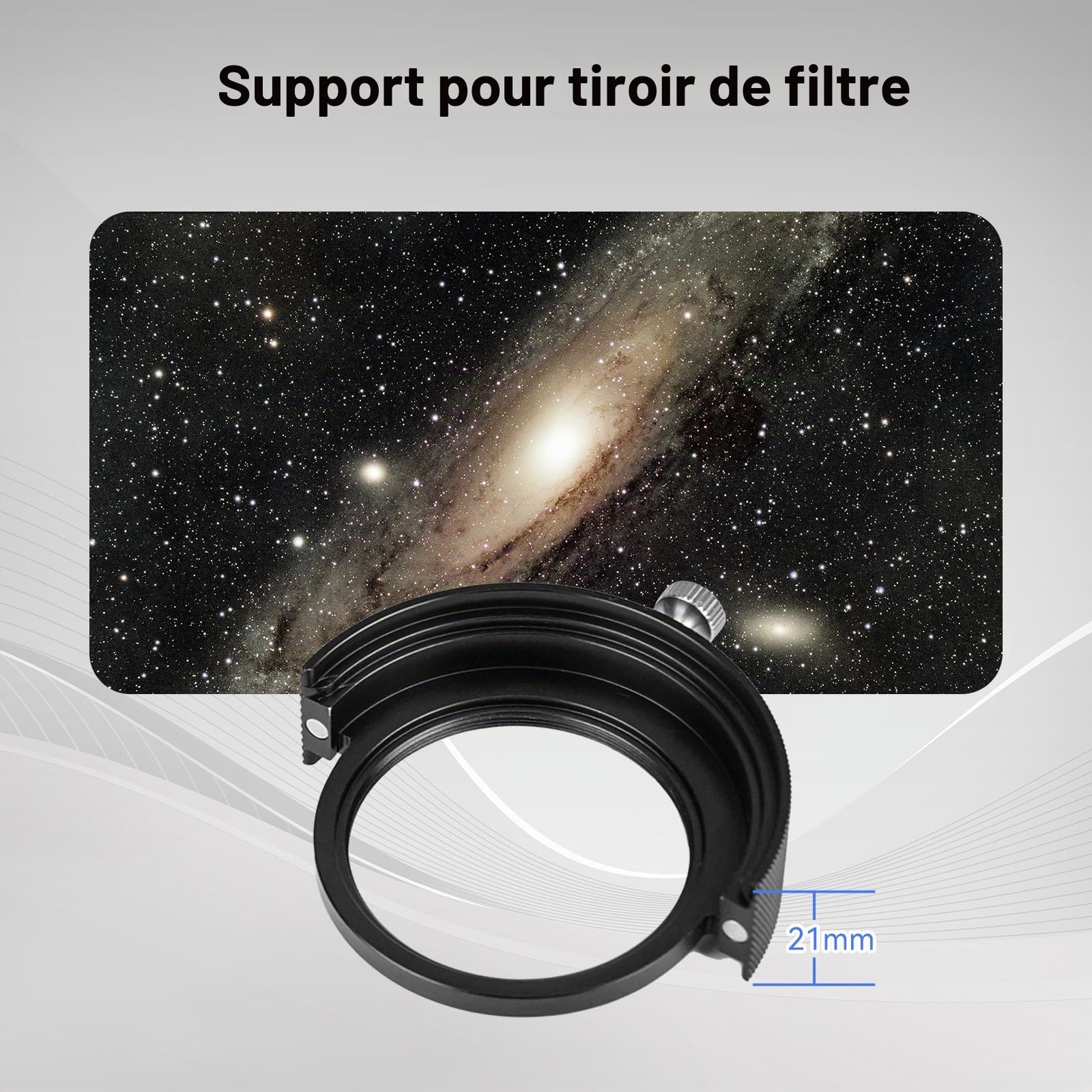 Svbony SV226 Porte-Filtre Télescopique de 2 Pouces, Conception de Filetage M48*0,75, Accessoire de Tiroir de Filtre Télescopique, Adapté à la Photographie dans l'espace Profond