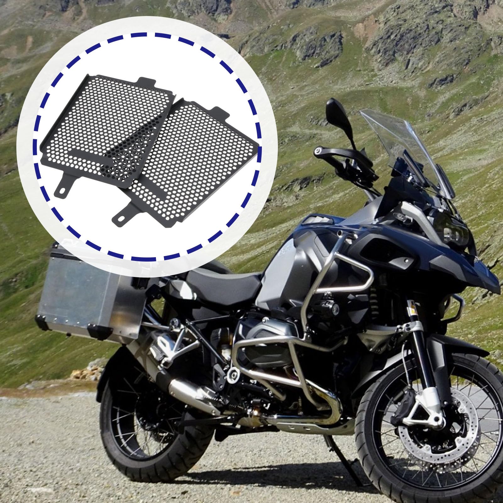 2X Protectores de Radiador para Motocicleta Compatible con BMW R1200GS R1250GS LC Y ADV 2013-2019.