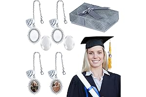 Class of 2024 Graduation Cap Photo Charm: Personalized Memory
