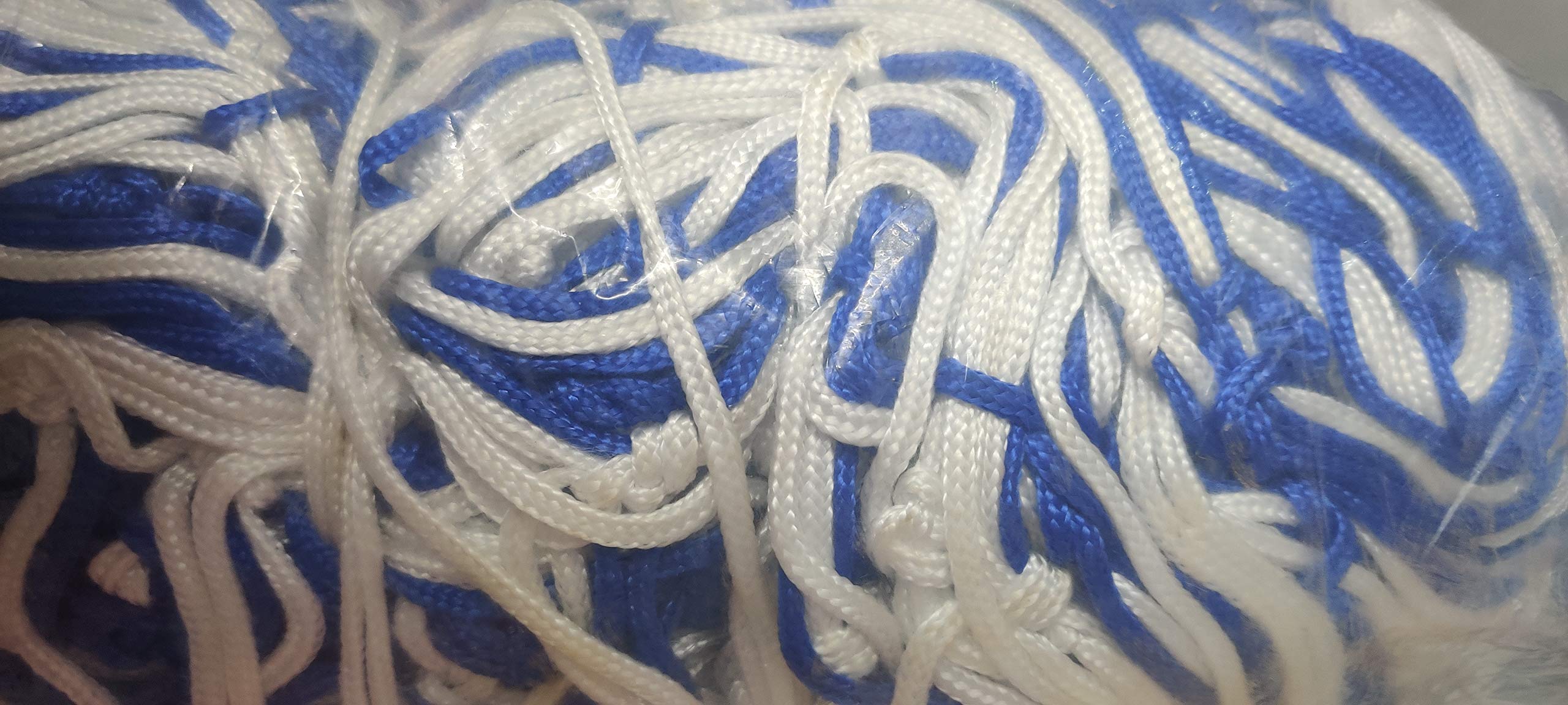 AMZ Sports Nets Football Goal Post Nets Tournament Quality 3mm White/Blue Colour 25FTx9FTx6FT-image-25