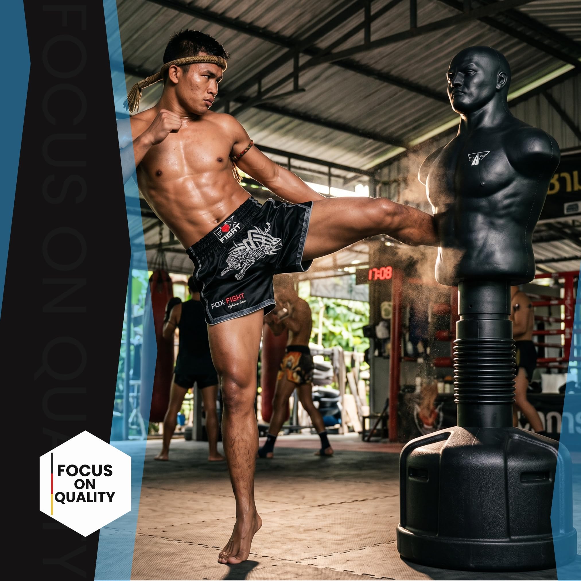 FOX-FIGHT Law Box Dummy Boxdummy Standboxsack Boxpuppe Höhenverstellbar