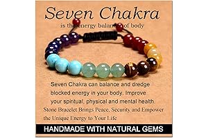 Massive Beads Seven Chakra Stones Bracelet