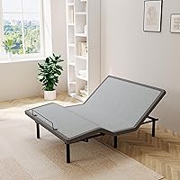 Vista 28 de ESHINE Base de cama ajustable + colchón híbrido de 14 pulgadas, individual XL, espuma viscoelástica de gel de lujo (319 resortes de bolsillo)