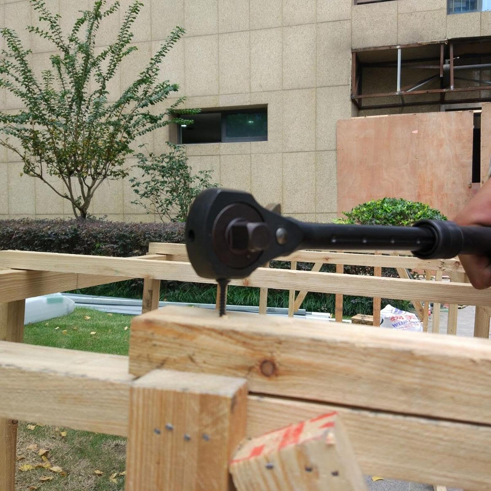 predolo Llave Ajustable con Mango Telescópico Llave de Carraca Doble Cabeza Herramienta Mecánica Profesional Función Antideslizante Adecuada para Reparación