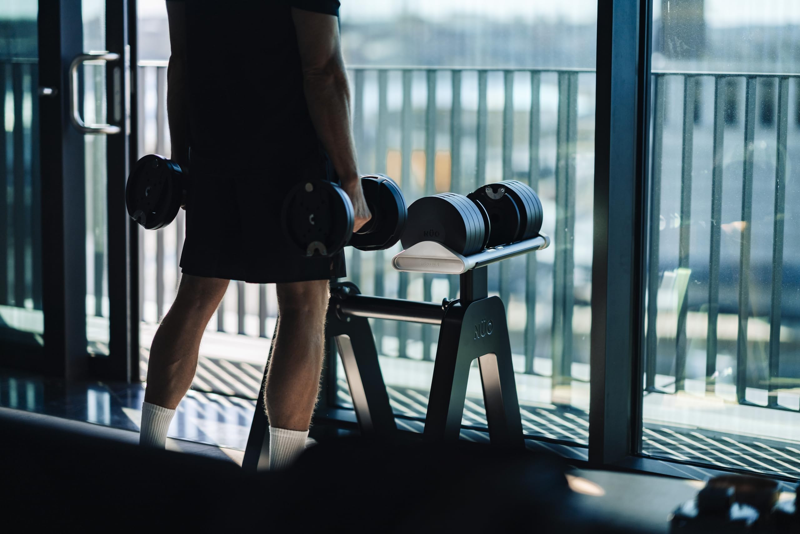 NÜOBELL S Dumbbell Stand – Designed in Sweden | Stable and Ergonomic | Premium Powder-Coated Steel Weight Stand