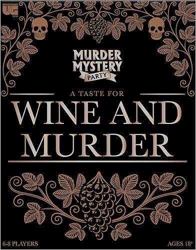 Vista 2 de Murder Mystery Party, A Taste for Wine & Murder, Murder Mystery Party Game to Host Your Own Murder Mystery Night