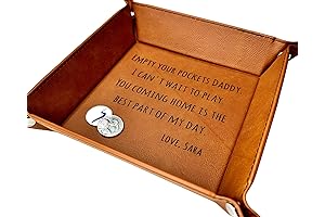Personalized Men's Leather Valet Tray