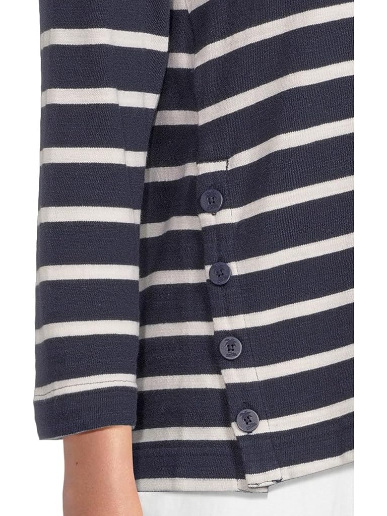 Navy Tommy Bahama Bahama Bliss Stripe 3/4 Sleeve Top