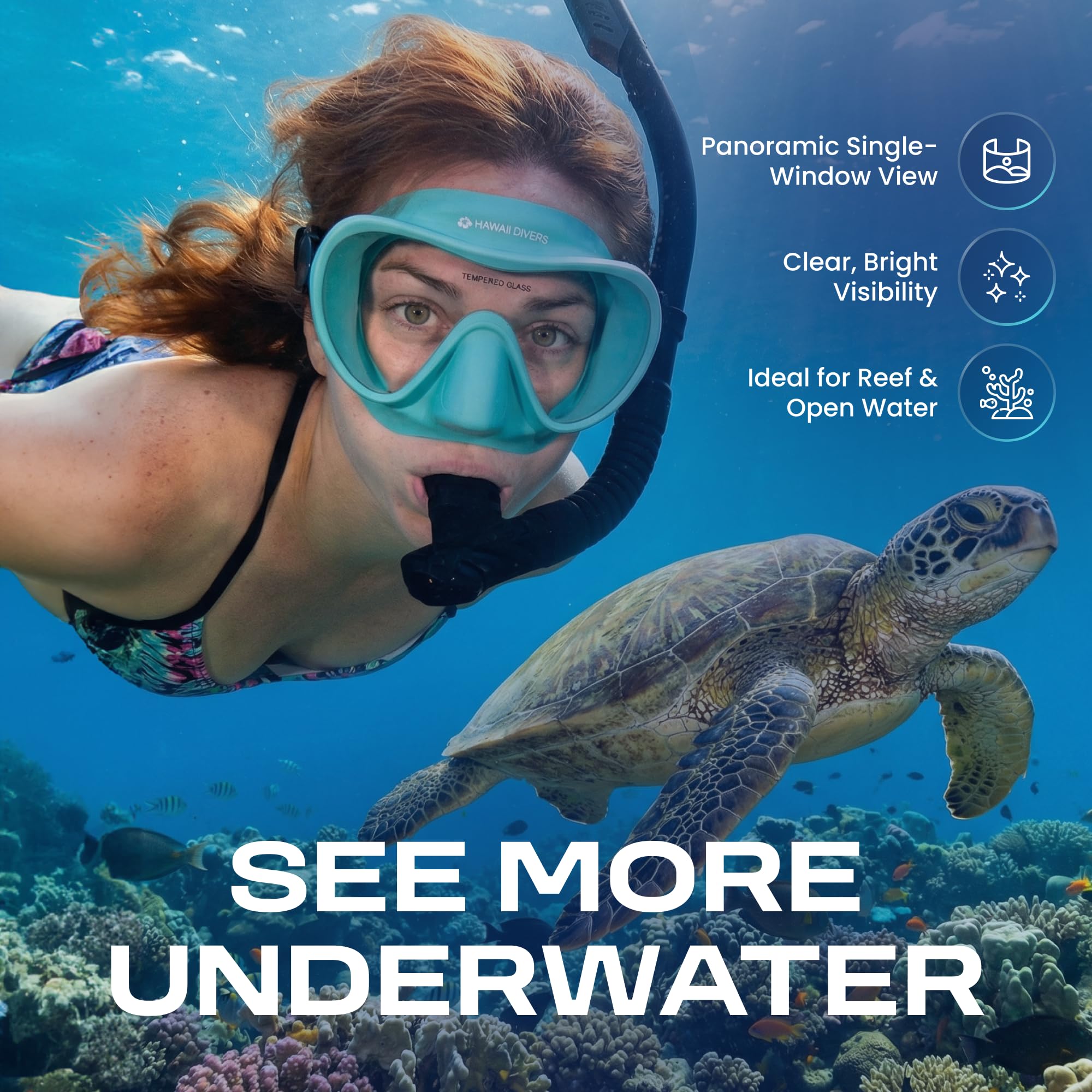 Hawaii Divers Maska do nurkowania dla dorosłych, jeden rozmiar