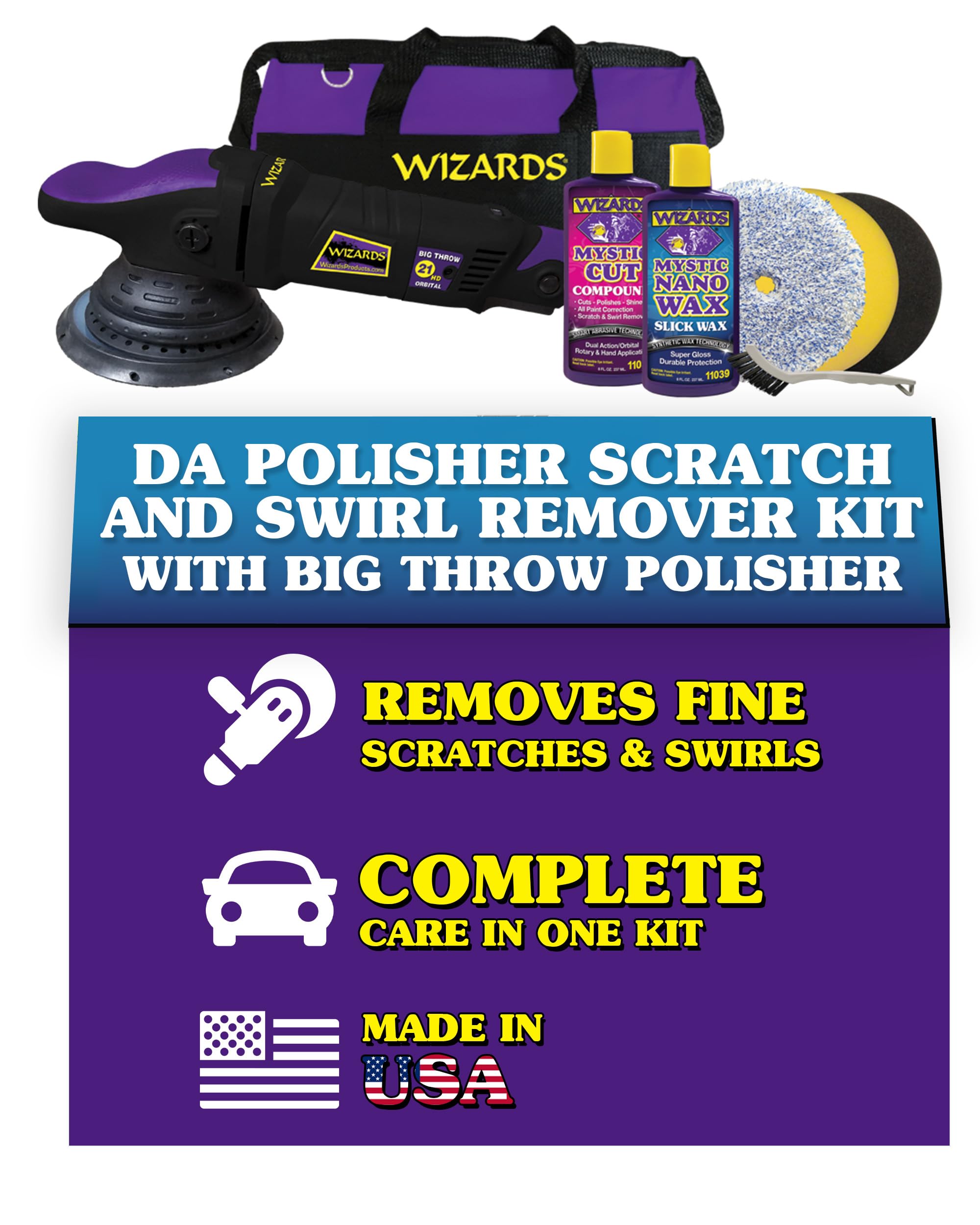 Amazon.com: Wizards Buffing Kits DA Polisher Scratch and Swirl