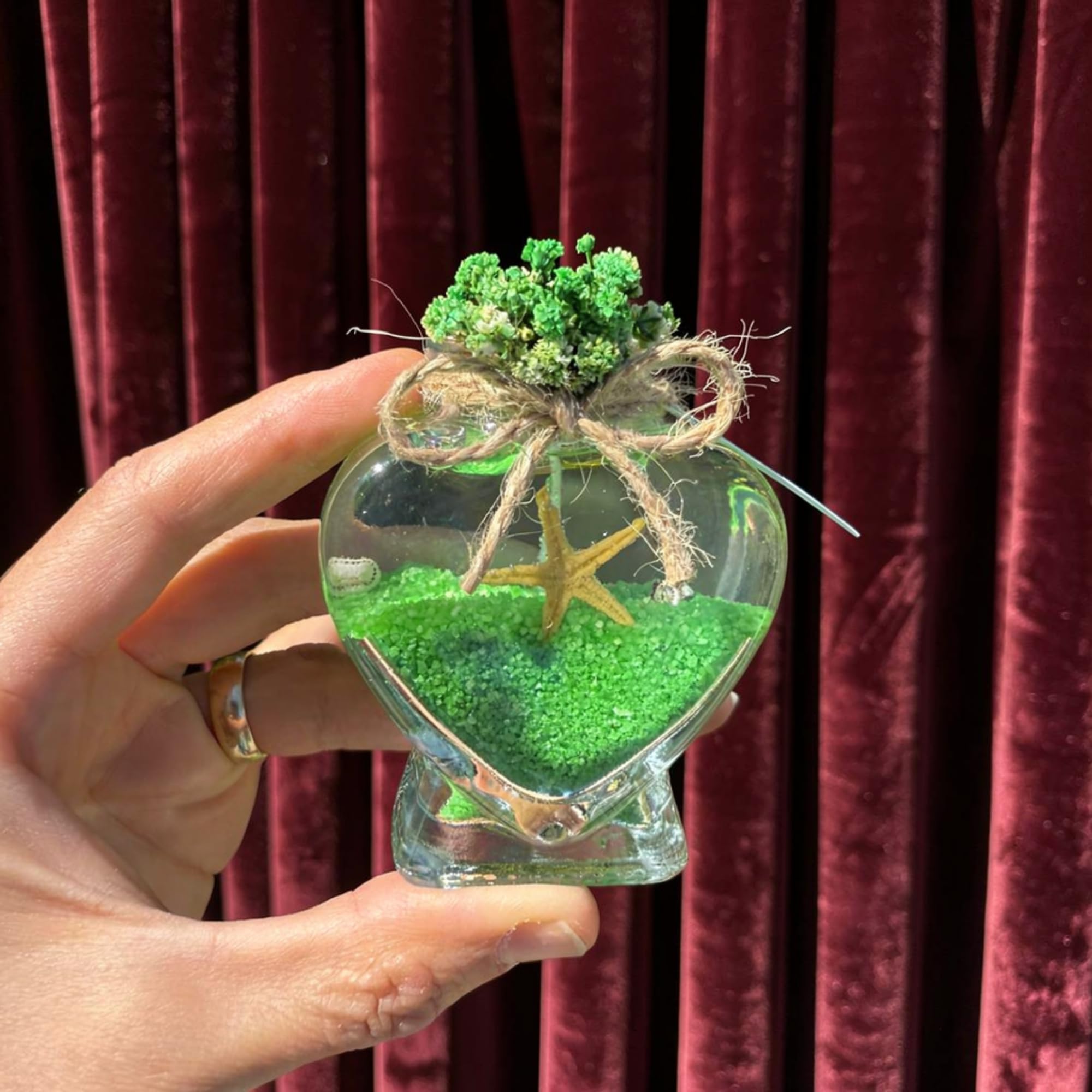 gastgeschenk hochzeit gäste kerze, hochzeitskerze im glas, 20 stück Gastgeschenk für Gäste Personalisierte, Schön Das Du Da Bist,taufe geschenk gäste babyparty (weißes Gel, grüner Sand)