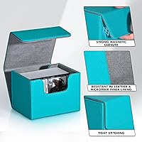 Vista 75 de ZLCA MTG YuGiOh - Caja de cartas para cartas intercambiables, MTG YuGiOh con capacidad para más de 100 tarjetas de una sola funda, caja