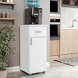 Armário Suporte Balcão com Gaveta para Bebedouro de Cozinha Ana Branco