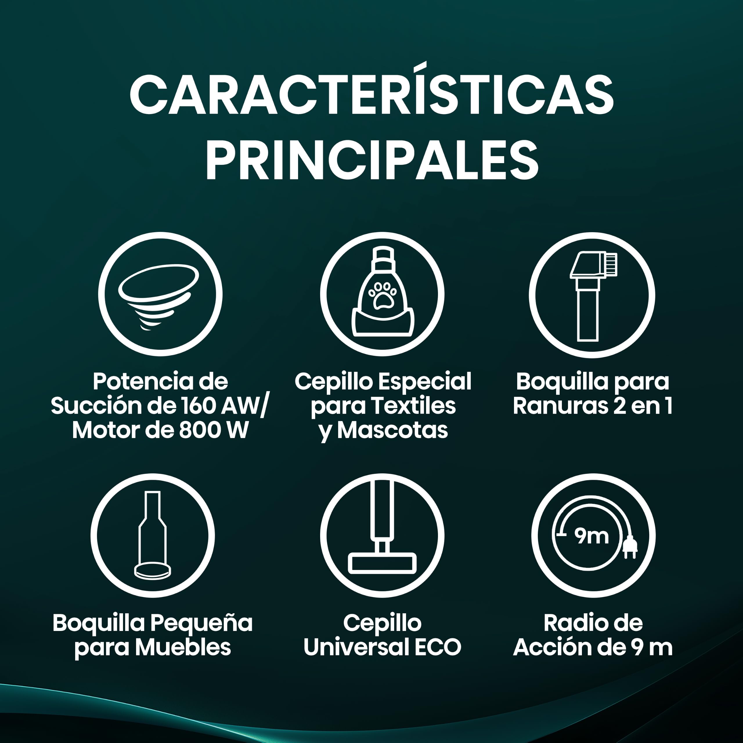 Hisense HVC20E3H2TPA Aspiradora Trineo ciclónica sin Bolsa, Cepillo HI2 Textil y Mascotas, Potente succión de 160W, Tubo telescópico metálico y Boquilla con Cepillo 2 en 1 para Suelos Duros
