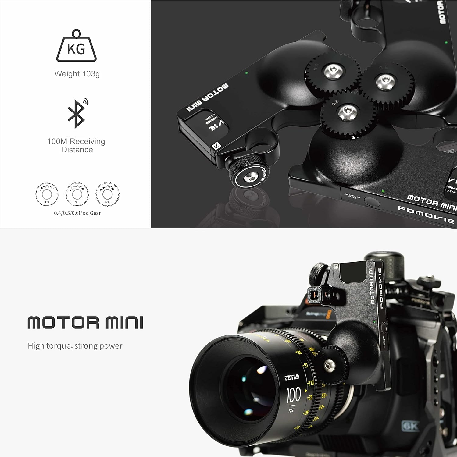 PDMOVIE Live Air 2S (PDL-TC-AFX) Wireless Follow Focus Lens Control System Remote Focus Compatible Ronin Iris Zoom Control
