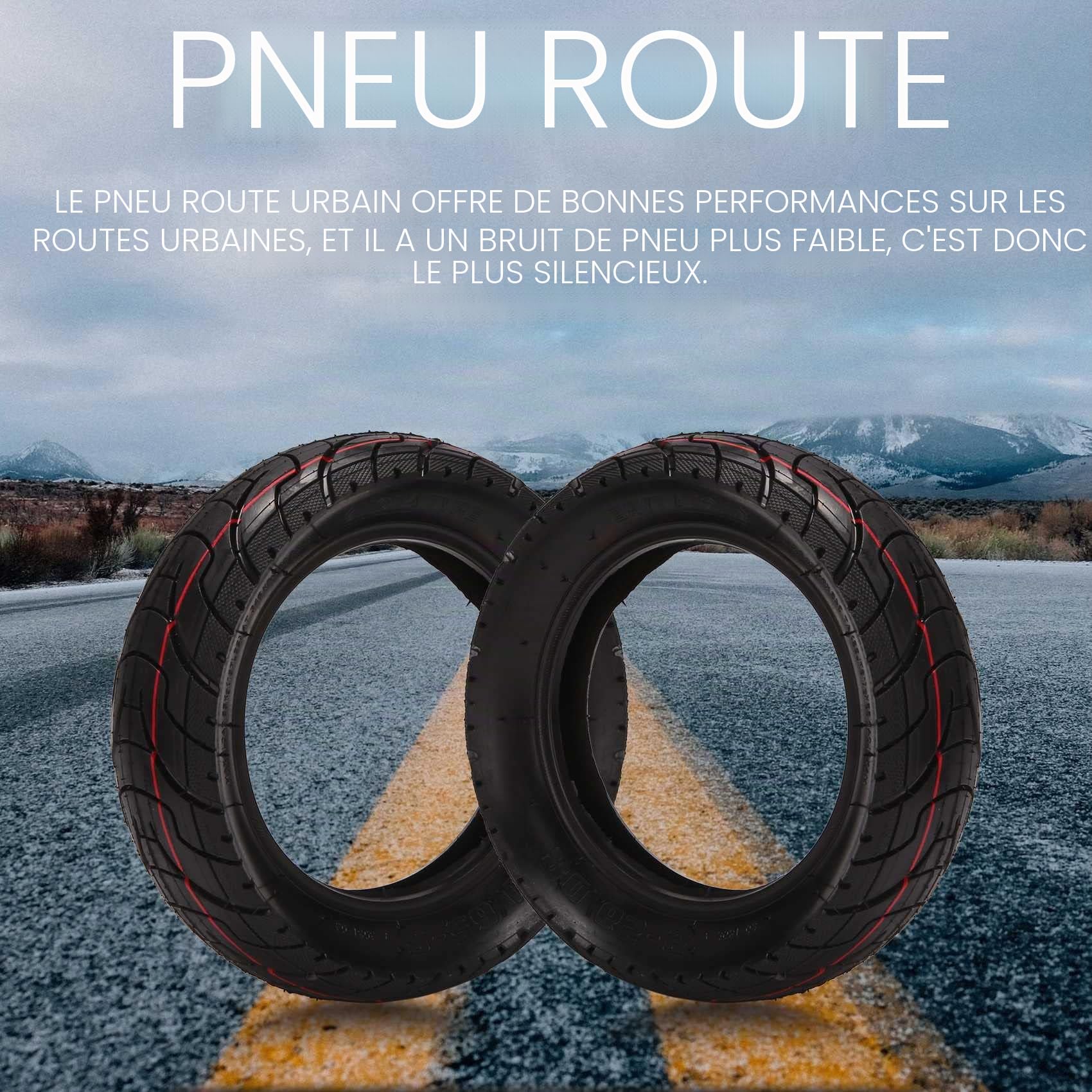 Le Scooter éLectrique de Pneu de de 10 Pouces 10X3.0 80/65-6 éPaissit Le Pneu Gonflable éLargi pour la PièCe Pneumatique ZéRo 10X