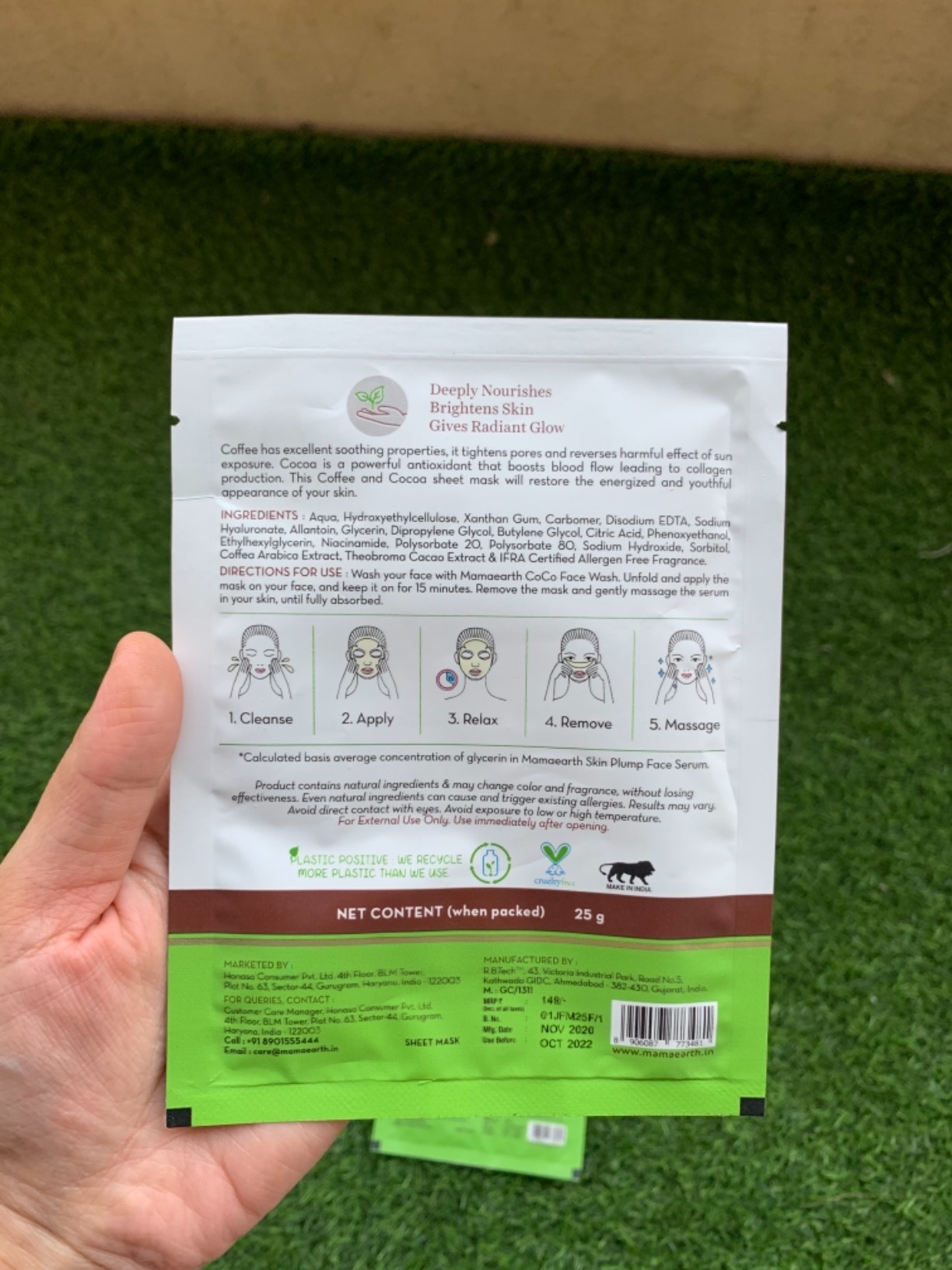 Buy Mamaearth Retinol sheet mask pack of 2 Online at Low Prices in