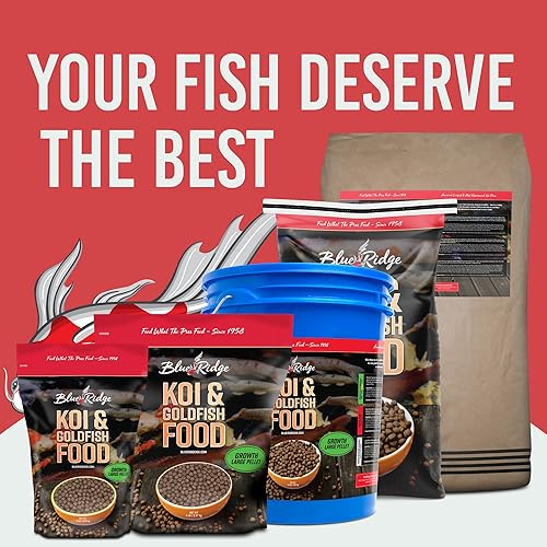 Miniatura 8 de Blue Ridge Fish Food Pellets 5 libras, fórmula de crecimiento Koi y Goldfish, pellet flotante de 316 pulgadas, dieta equilibrada