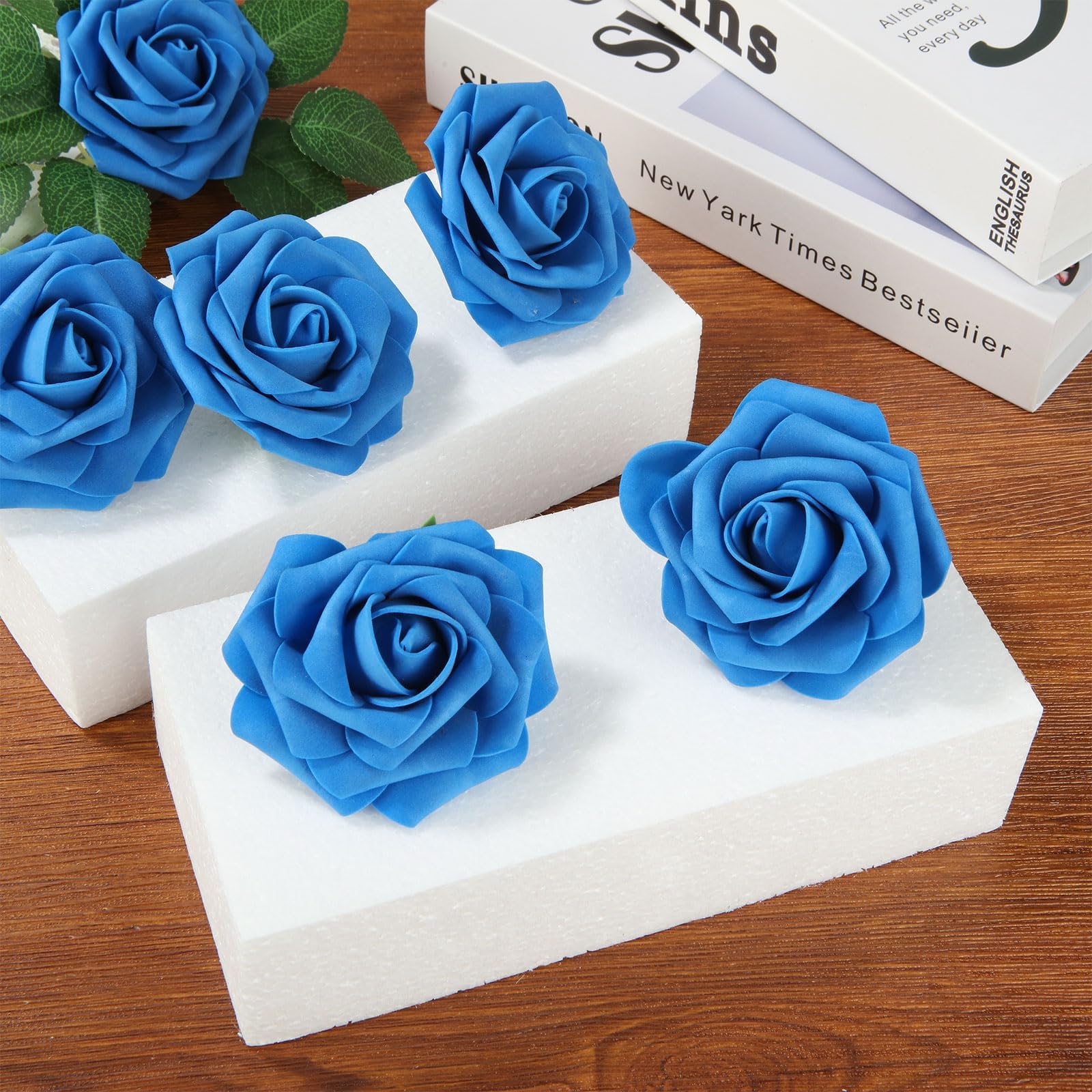 Pack de 12 Bloques de Espuma Blanca para Manualidades, Ladrillos de Poliestireno 20x10x5 cm, Planchas de Porexpan de Alta Densidad para DIY y Decoración, Corcho Blanco
