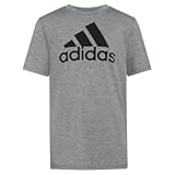 Boys&apos; Plus Size Short Sleeve Aeroready Performance Logo Tee T-Shirt
