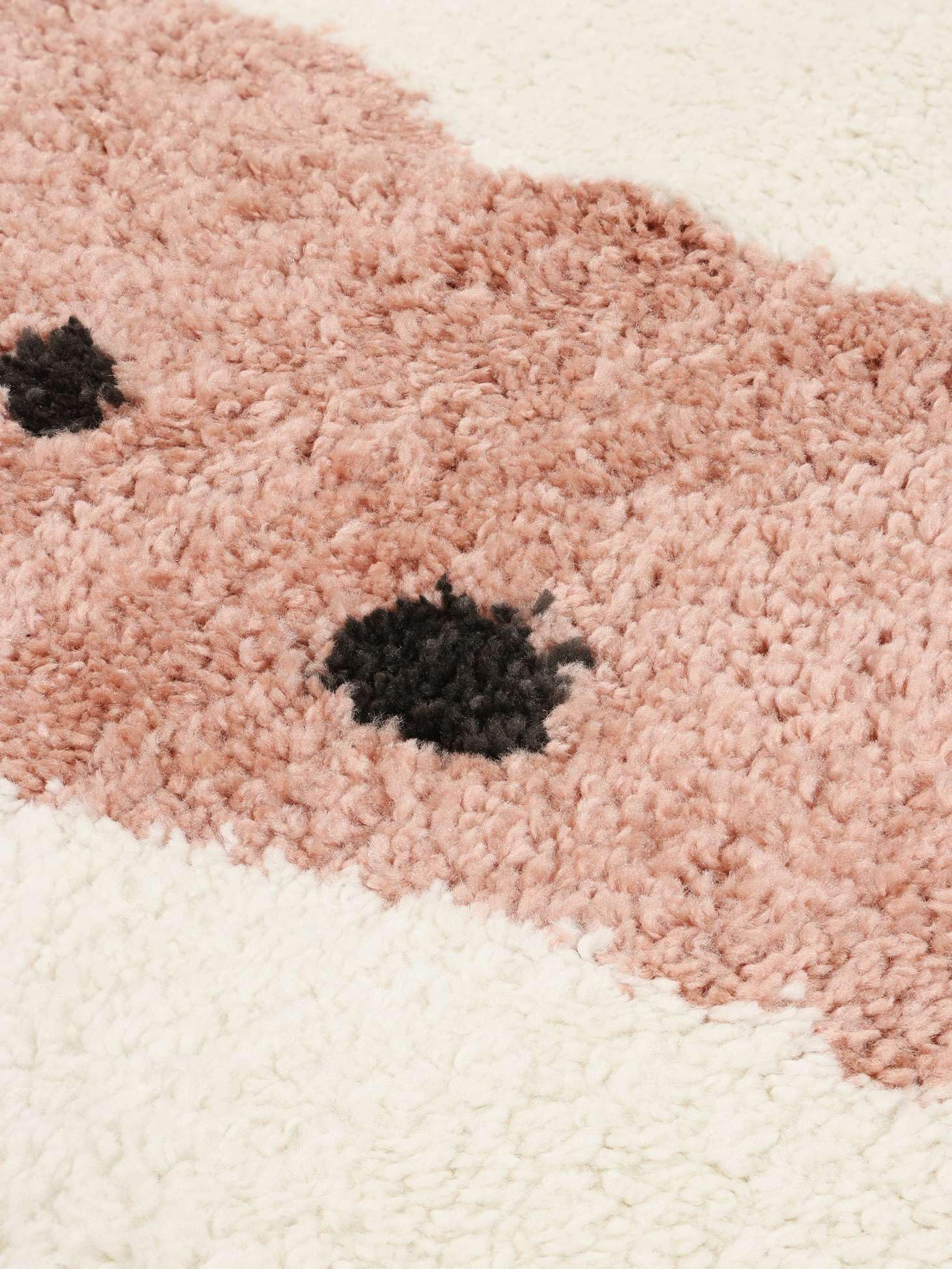 RugVista Corinna Tapis Shaggy Doux 140x200 Cm - Tapis Poils Longs Coloré Pour Chambre Enfant Et Bébé, Blanc/Multi, OEKO-TEX