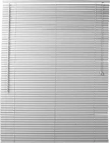 Atlas - Persiana Horizontal de PVC e Lâmina de 25mm, Tamanho 100 x 130 cm, Cor Cinza