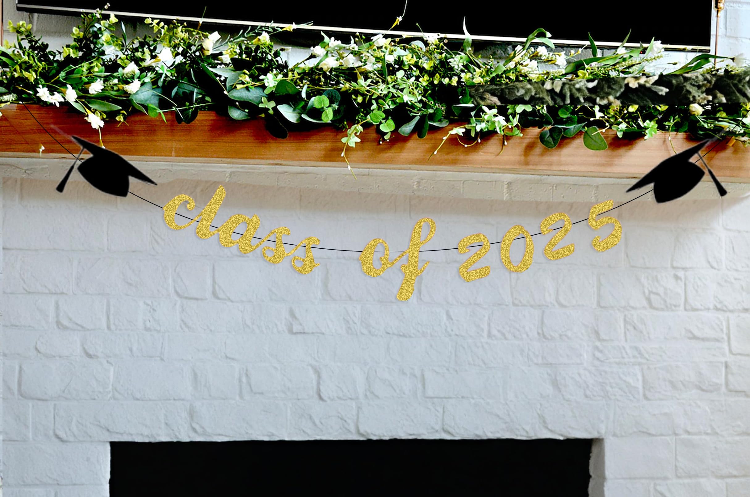 Glitzer-Abschlussbanner „Congrats Grade Class Of 2025“ – 3 Meter, Vorbespannt, Für Fotohintergrund & Partydeko