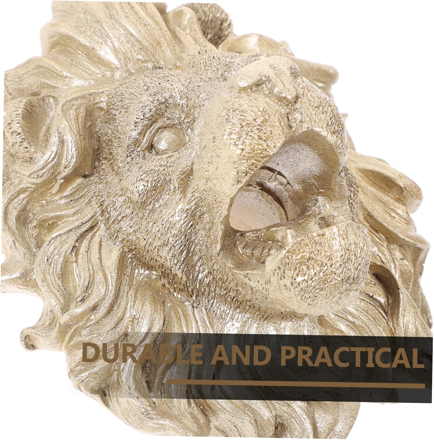 Totority Lion Head Wall Hanging Fountain Nozzle for Outdoor Garden Pond Fountain Sprinkler Head Replacement Sturdy Decorative Water Feature