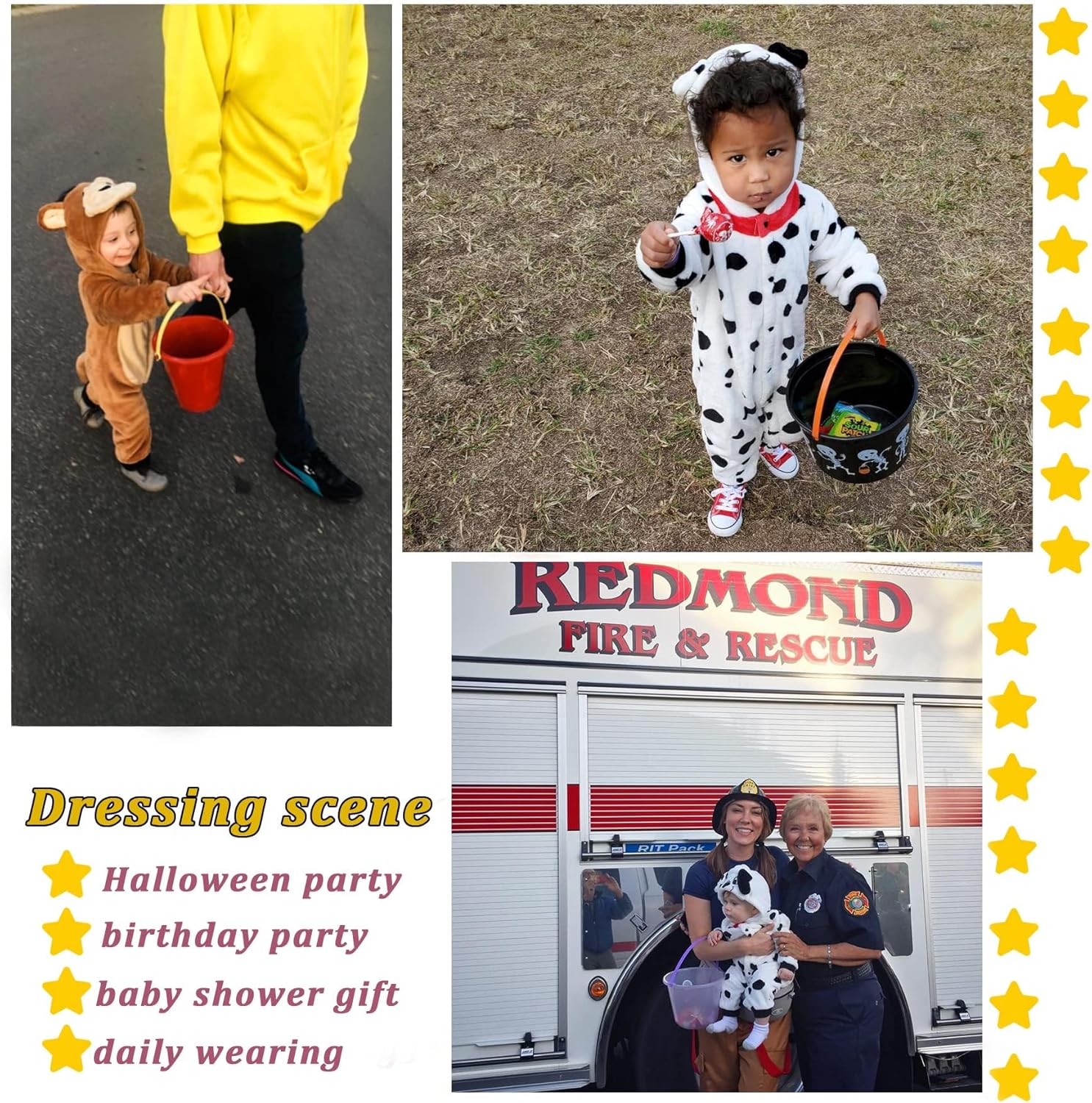 TONWHAR Unisex-Baby Animal Costume Kids' & Toddlers' Winter Hooded Romper Dress Up Jumpsuit - Image 7